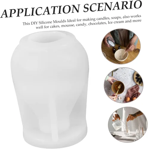 Vista 2 de Beaupretty Moldes de velas perfumadas Moldes de lágrima de silicona grandes velas hechas a mano