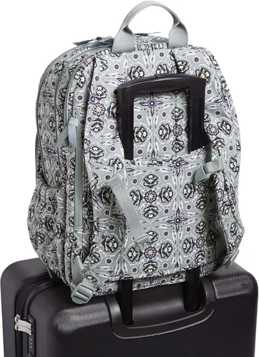 Vista 3 de Vera Bradley XL Campus - Mochila de algodón para mujer