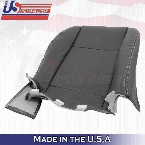 Vista 9 de U.S.AutoSeatCover 2011 2012 2013 Compatible con Dodge Charger Driver Passenger Bottom Fundas de asiento de cuero BLK