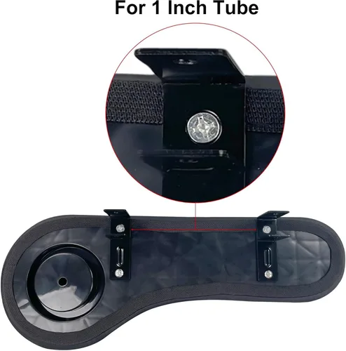 Vista 2 de Huskey Parts Company Reposabrazos traseros para carrito de golf, cojines negros con portavasos compatibles con EZGO Club CAR Yamaha