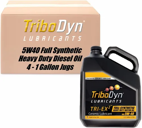 Vista 10 de TRI-EX2 - Aceite de motor sintético resistente 5W-40, tecnología patentada de revestimiento cerámico, API CK-4 CJ-4 SN, drenaje extendido, sintético