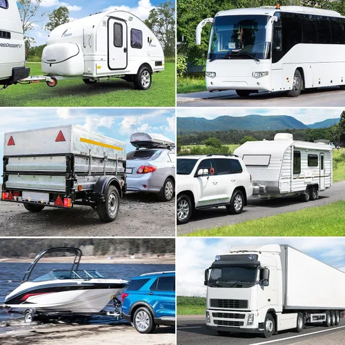 Vista 6 de MICTUNING Cable de remolque en línea de enchufe de 7 vías resistente con caja de conexiones de 7 bandas para remolques de caravana de 8 pies
