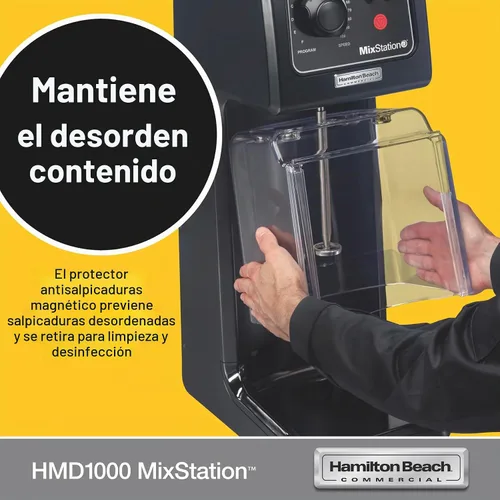 Vista 4 de Hamilton Beach Commercial MixStation - Mezclador de bebidas, motor de 3/4 HP, programable, velocidad variable, fácil de limpiar, certificado NSF