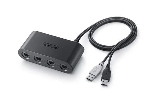 Vista 2 de Nintendo GameCube Controller Adapter (Nintendo Switch) JAPAN Import without English Manual