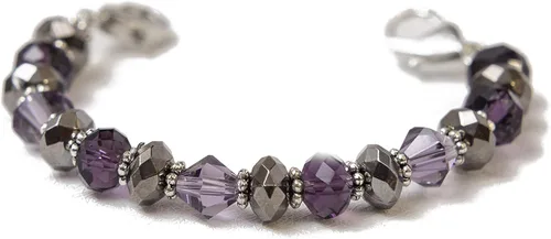 Vista 55 de Pulsera elástica de alerta médica, pulsera de identificación médica de repuesto intercambiable, etiqueta de identificación no incluida, cristales