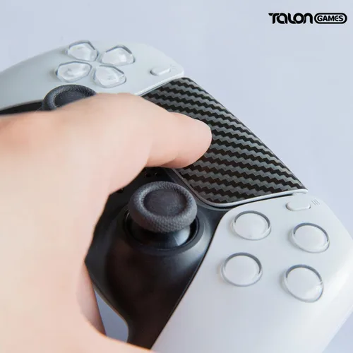 Vista 4 de TALONGAMES Touchpad Skin compatible con el controlador PS5 Dualsense, textura mejorada para Playstation, precortado, fácil de aplicar, añade