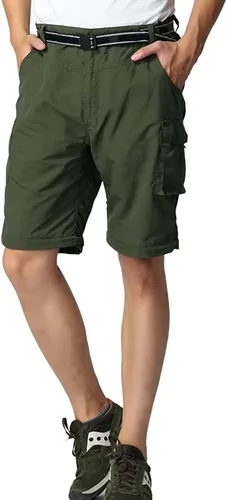 Vista 5 de Pantalones de senderismo convertibles para niños, ligeros, de secado rápido, con cremallera, para niños, jóvenes, exteriores, UPF 50+, pantalones