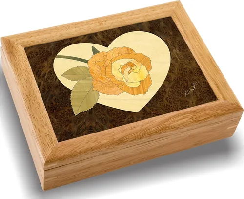 Vista 11 de Gardenia Joyero de madera - Almacenamiento para anillos, aretes