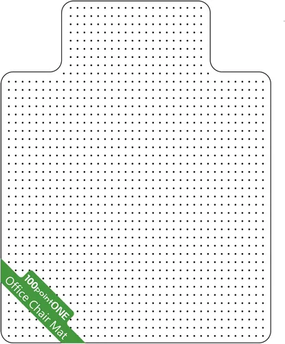 Vista 15 de 100pointONE Tapete para silla de oficina para suelos de madera dura, tapete para silla de computadora de fácil deslizamiento, protector de suelo