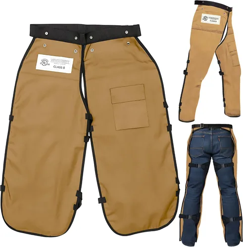 Vista 12 de MGP SUPPLY Apron Style Chainsaw Chaps with Pocket & Adjustable Waist Lightweight Class B Protective Safety Equipment