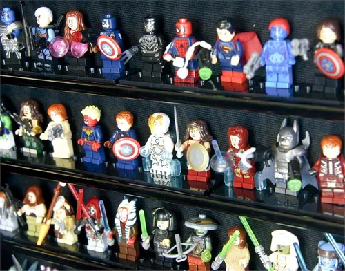 Vista 4 de 120 Minifiguras Vitrina Gabinete para Miniaturas/Figuritas/Mini Figuras (negro)