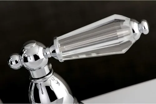 Vista 2 de Kingston Brass KS1601WLL Grifo de baño central de 4 pulgadas, cromo pulido