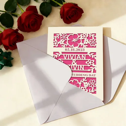 Vista 6 de EDSG Tarjeta de boda personalizada para parejas enamoradas, tarjetas de felicitación de boda, regalos de boda, recuerdo de boda, tarjeta