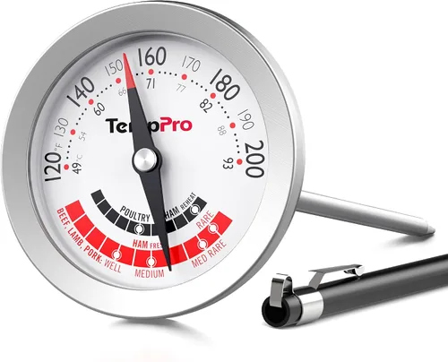Vista 12 de ThermoPro APT200 2 Piezas Termómetro de Carne para Cocinar con Dial Extra Grande de 2 Pulgadas, Termómetro de Cocina de Dial Analógico con Sonda