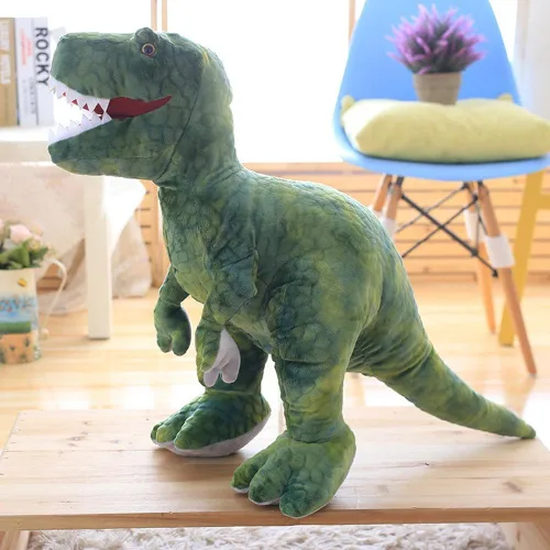 Vista 3 de NatureMan Juguete gigante T-Rex de peluche de dinosaurio de peluche, 23.6 pulgadas, animal de peluche realista para niños, muñeco de peluche