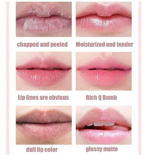 Vista 6 de Máscara de labios para dormir con membrana nocturna, Kiss Pony Cherry Jelly Sleeping Lip Film, bálsamo labial hidratante reparador (1 unidad)