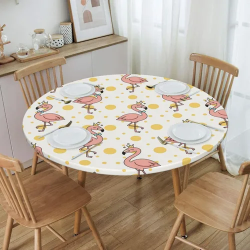 Vista 30 de Decorative Round Tablecloth Fitted Elastic 26" - 30" Butterfly Waterproof Table Cloth Cover Stretch Table Pad Cover for Parties Weddings Banquet