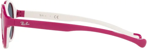 Vista 4 de Ray-Ban Junior RJ9075s - Gafas de sol redondas para niños, Fucsia sobre crema de gomagris oscuro