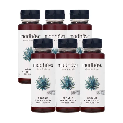 Vista 9 de Madhava Ámbar orgánico agave azul crudo - 11.75 oz
