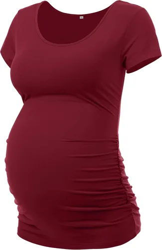 Vista 12 de Peauty Women's Maternity Side Ruched Shirts