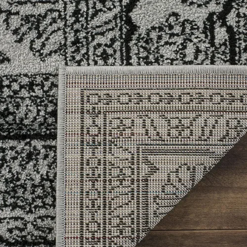 Vista 55 de SAFAVIEH ADR108B - Tapete de la colección Adirondack, 2 pies 1 pulgada x 6 pies, marfil y plateado, diseño de medallón oriental, no desprende