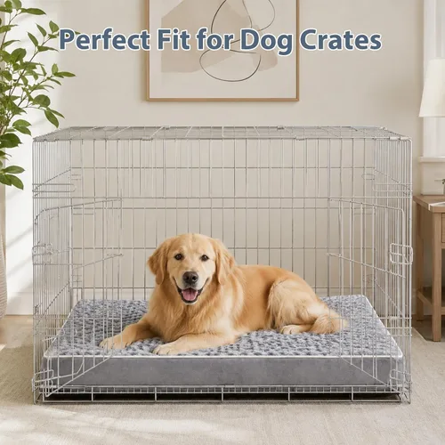 Vista 8 de WNPETHOME Cama ortopédica grande para perro, cama grande impermeable para perros con funda extraíble lavable y parte inferior antideslizante