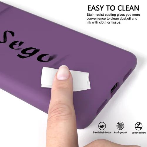 Vista 3 de Diseñada para Pixel 7, funda de gel de silicona líquida a prueba de golpes, cojín de forro de tela de microfibra suave compatible con Pixel7 de 6.3