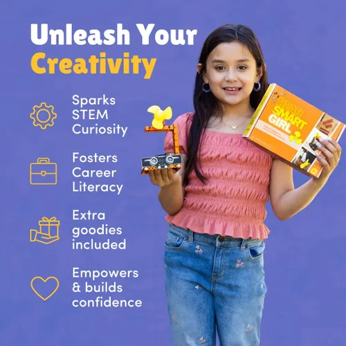 Vista 3 de Dear Smart Girl Ventilador inteligente de bricolaje: kit de ingeniería mecánica, ventilador con sensores e ilusiones ópticas, regalo para niñas de 6