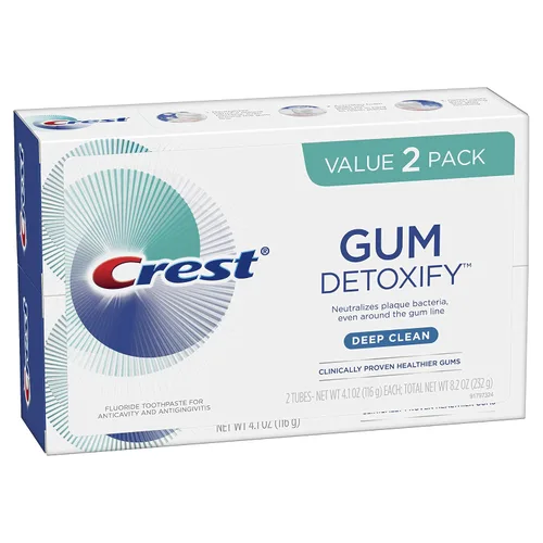 Vista 3 de Crest Gum Detoxify Deep Clean Pasta de dientes, 4.1 oz (paquete de 2)
