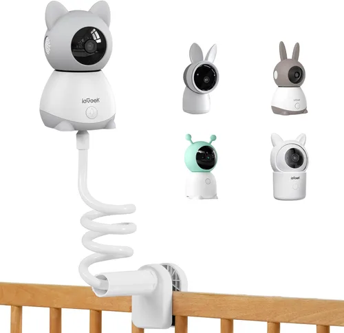 Vista 9 de ieGeek 2K UHD - Monitor de bebé con 2 cámaras, pantalla dividida de Plateado