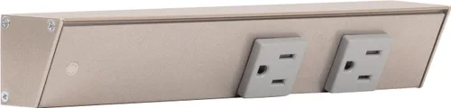 Vista 6 de Task APT Regleta de alimentación en ángulo de 9 pulgadas izquierda, 2 receptáculos, negro