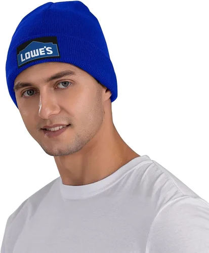 Vista 3 de ATOMDEAM Sombrero de punto Sombrero de lana Caliente Moda al aire libre Lowe'S-Logo-Blue_Sknitted Hat Unisex