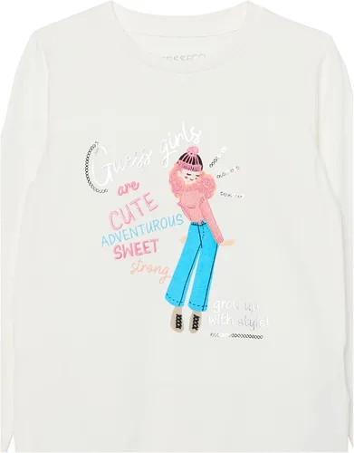 Vista 2 de GUESS Camiseta de manga larga de algodón orgánico
