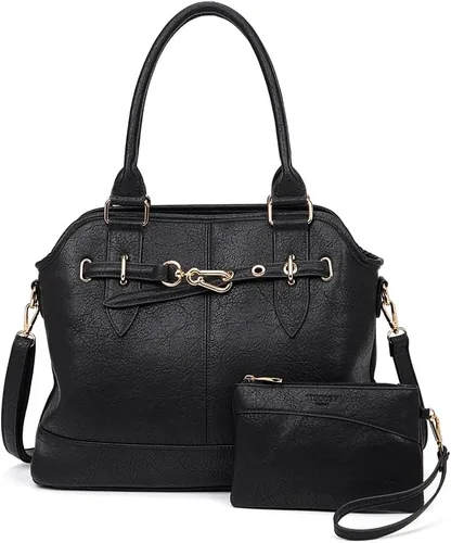 Vista 10 de Bolso tote para mujer, carteras de cuero PU, bolsos de hombro hobo de moda con correa de hombro ajustable