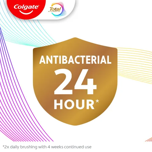 Vista 6 de Colgate Total Active Prevention - Pasta de dientes en gel blanqueador con flúor, a granel con fórmula clínicamente probada que combate las bacterias