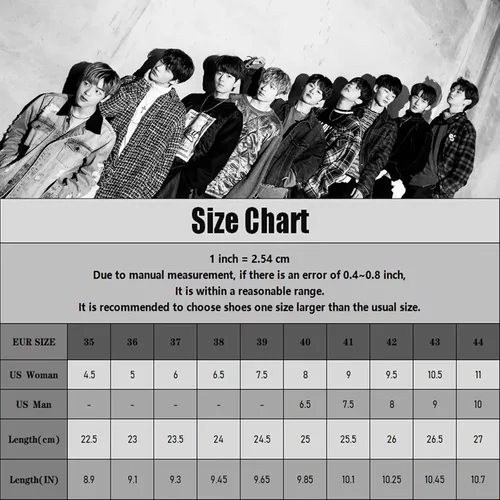 Vista 7 de KPOP Stray Kids Merch Shoes Bang Chan Lee Know ChangBin Han I.N Felix HyunJin Seungmin Hiphop Zapatos de lona de caña alta