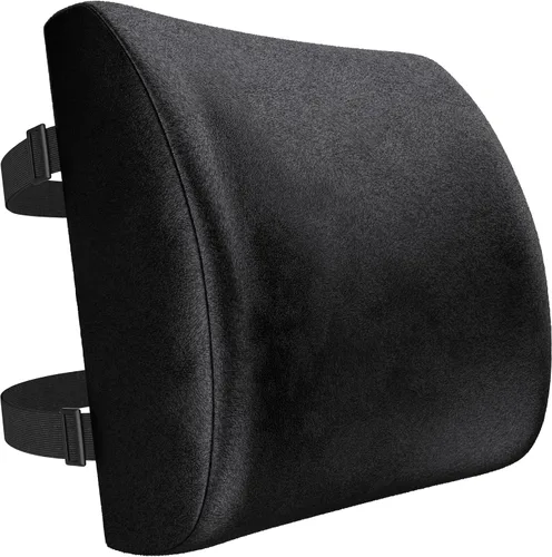 Vista 13 de FORTEM Almohada de apoyo lumbar para silla de oficina, almohada de apoyo Gris claro