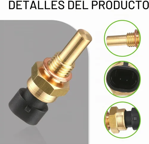 Vista 4 de Sensor de temperatura del agua del motor de automóvil, sensor de temperatura de enfriamiento, piezas de repuesto para sensor de contacto sensible