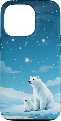 Vista 10 de Polar Bear, Arctic North Pole, Alaska Snow, Cute Polar Bears Case for iPhone 17