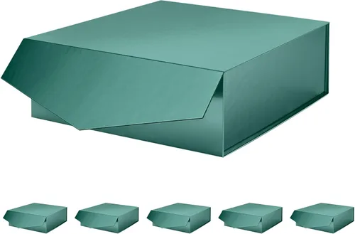 Vista 8 de Caja de regalo negra con tapa magnética para regalo Negro-9