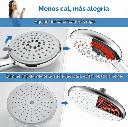 Vista 5 de ROVOGO Sistema de torre de panel de ducha con cabezal de ducha ajustable Cepillado - Brazo de ducha ajustable