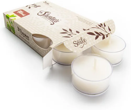 Vista 11 de Cedar Ridge - Velas de té de alta calidad, altamente perfumadas con aceites esenciales, 6 velas de té marrón, hermosa luz de vela, fabricadas