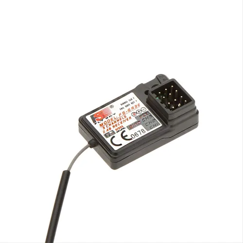 Vista 5 de Flysky 4 unids FS-GR3E receptor 3CH 2.4Ghz receptor para FS-GT2 FS-GT2B FS-GT3B FS-GT3C FZ-IT4S RC Transmisor de barco de coche