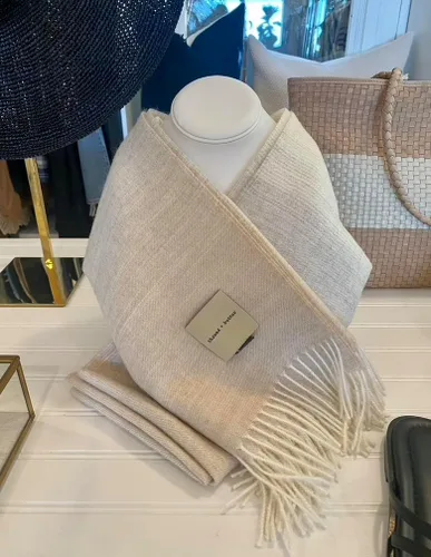 Vista 5 de thread + butter Bufanda de alpaca 100% bebé Lujo Suave Elegante Hipoalergénicocontemporáneo