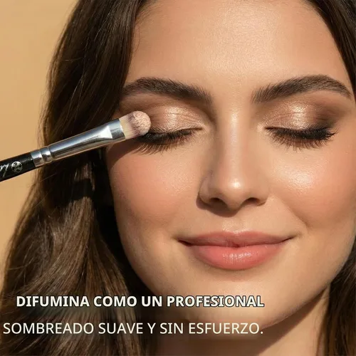 Vista 10 de Lamora Juego de brochas para sombra de ojos, brochas de maquillaje de ojos