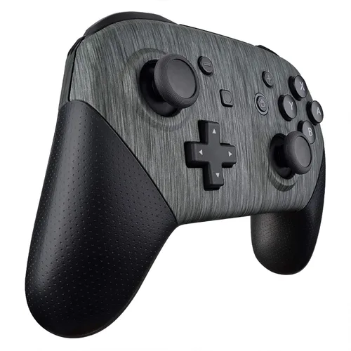 Vista 8 de eXtremeRate - Carcasa de repuesto para controlador NS Switch Pro diseño de plata cepillada carcasa de repuesto para controlador NS Switch Pro