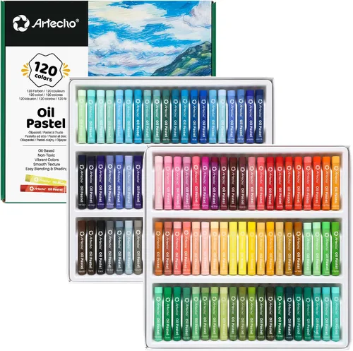 Vista 10 de Artecho Juego de 50 colores pastel al óleo (0.315 x 2.362 in)