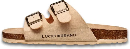Vista 2 de Lucky Brand Sandalias de chico Blanc Casual con doble hebilla y 2 correas para niños