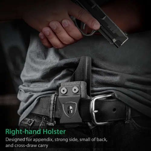 Vista 6 de WARRIORLAND IWB Funda Kydex, Select Fit Springfield XD MOD.3, Canik Mete MC9, Taurus GX2/G2C/G3C/G3, 1911, FN Reflex, HK VP9, Ruger Security 380