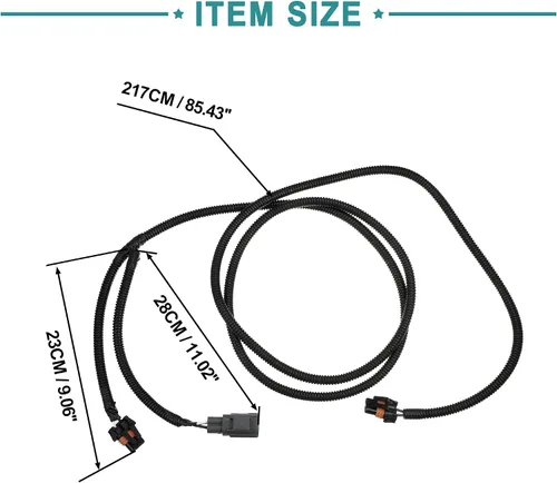 Vista 3 de ACROPIX Arnés de cableado para lámpara antiniebla delantera para Ram 1500 - Paquete de 1 negro